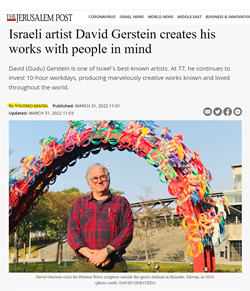 Israeli artist David Gerstein creates his works with people in mind